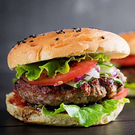 همبرگر مخصوص دستی